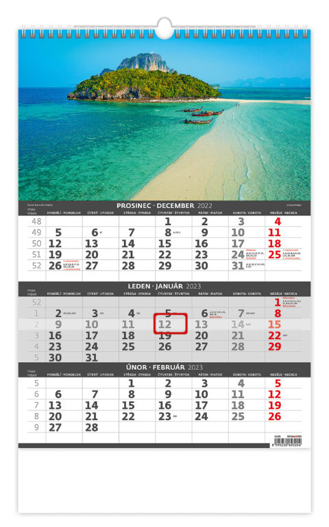 Tříměsíční kalendář Pobřeží
