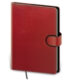 Notebook Flip L blank red/black - Format: 143 x 205 mm /br Content: 192 Pages /br Blank notebooks /br Paper grammage: 80 g/br Pen holder /br Refill notebook