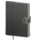 Notebook Flip L blank grey/grey - Format: 143 x 205 mm /br Content: 192 Pages /br Blank notebooks /br Pen holder /br Refill notebook