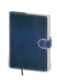 Notebook Flip L lined blue/white - Format: 143 x 205 mm /br Content: 192 Pages /br Lined notebooks /br Pen holder /br Refill notebook