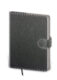 Notebook Flip L dot grid grey/grey - Format: 143 x 205 mm /br Content: 192 Pages /br Dot grid notebooks /br Pen holder /br Refill notebook