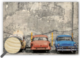 Wooden Picture Cars - Every piece is an original – there is a picture printed on a wooden material with natural structure. /br 48,5 x 34 cm picture  /br 1 picture on wood   /br 1 hook for hanging the picture /br Name tag
