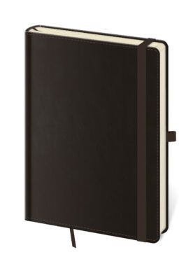 Notebook Double Black L lined  (BB424-7)
