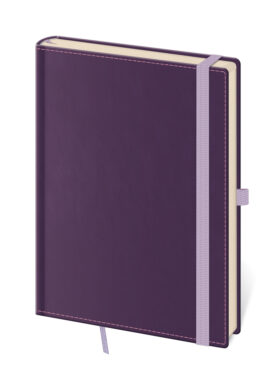 Notebook Double Violet M lined  (BB434-6)