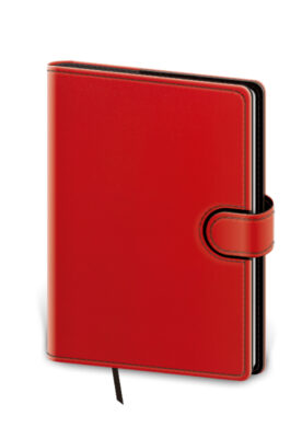 Notebook Flip L lined red/black  (BFL424-4)