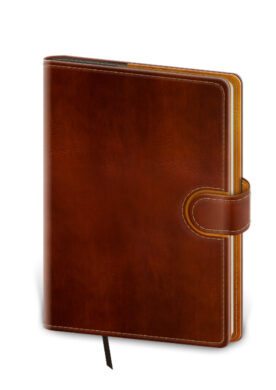 Notebook Flip L lined brown/brown  (BFL424-5)