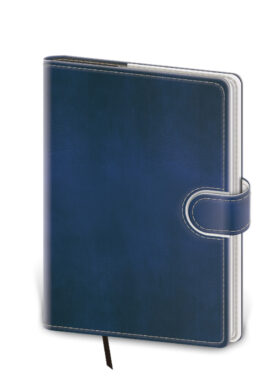 Notebook Flip M lined blue/white  (BFL434-6)