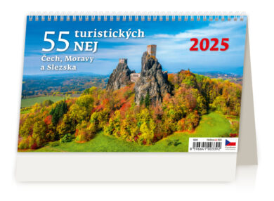 Kalendář 55 turistických NEJ Čech, Moravy a Slezska  (S24-25)
