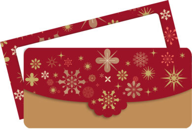 Blahopřání "RR" Vánoce 556 peněženka červená  (ZBA1010027-819556)