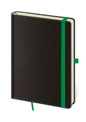 Notebook Black Green L lined