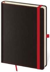 Notebook Black Red M lined