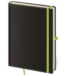 Notebook Black Green M lined