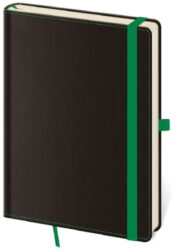 Notebook Black Green S dot grid