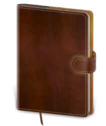 Notebook Flip L blank brown/brown