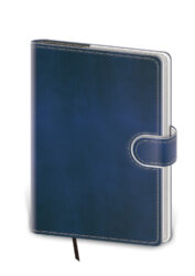Tečkovaný zápisník Flip L modro/bílý (čtverečkovaný)