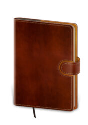 Notebook Flip M lined brown/brown