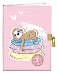 Notebook for Children with Lock - Sloth