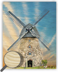 Wooden Picture Windmill